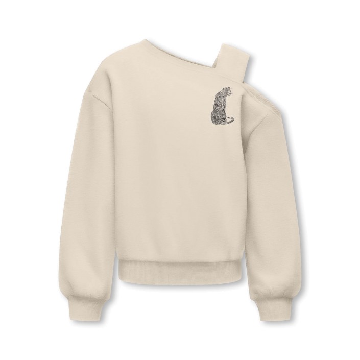Only KOGSEEMA LIFE LS O-NECK OFFSHLDR CS: Birch/Leopard Sitting | Freewear KOGSEEMA LIFE LS O-NECK OFFSHLDR CS: - www.freewear.nl - Freewear