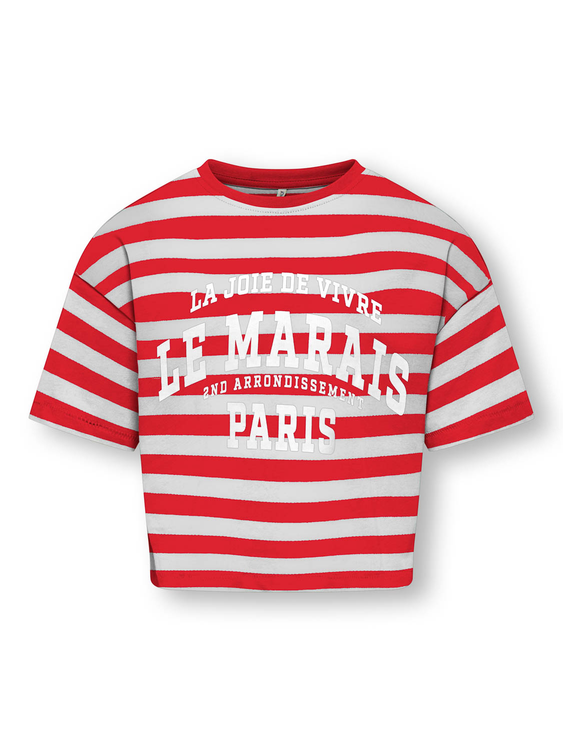 Kids ONLY zomer t-shirt S/S meisjes - loose fit - rood - Kogolivia