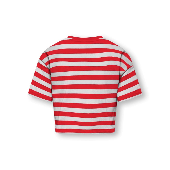 Only KOGOLIVIA LIFE LOOSE SS MARA TOP CS: Mars Red/Cloud Dancer/Le Marais | Freewear KOGOLIVIA LIFE LOOSE SS MARA TOP CS: - www.freewear.nl - Freewear