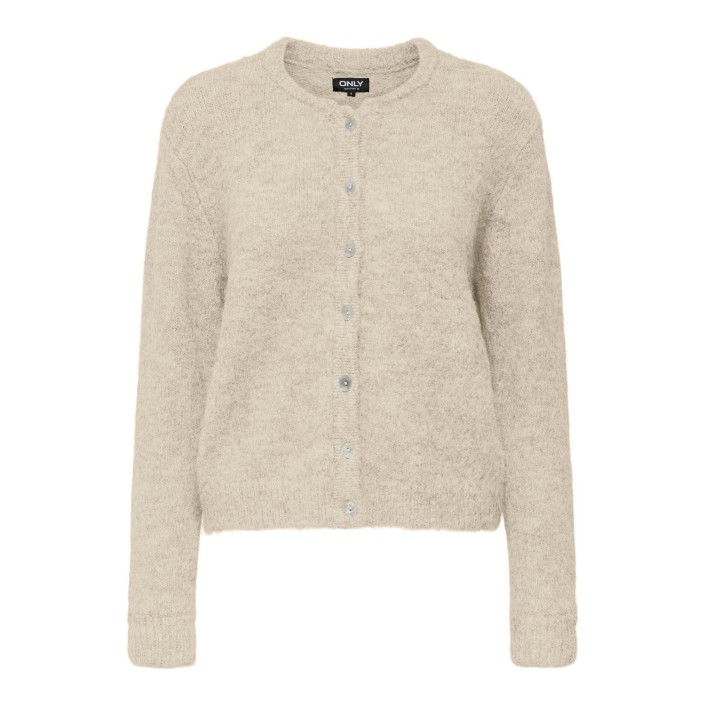 Only ONLMAGGIE LIFE LS BUTTON CARDIGAN C: Birch/Melange | Freewear ONLMAGGIE LIFE LS BUTTON CARDIGAN C: - www.freewear.nl - Freewear