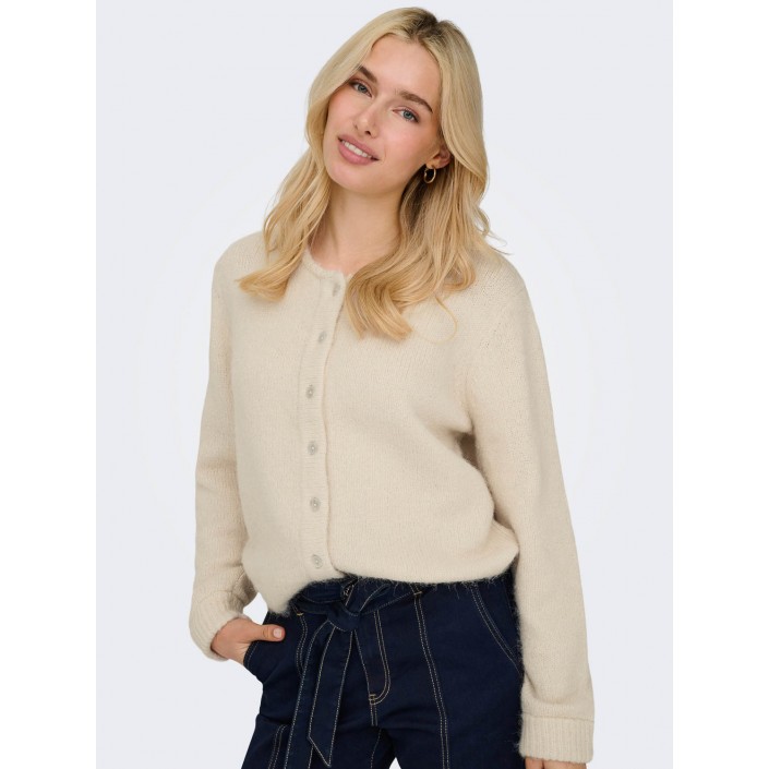 Only ONLMAGGIE LIFE LS BUTTON CARDIGAN C: Birch/Melange | Freewear ONLMAGGIE LIFE LS BUTTON CARDIGAN C: - www.freewear.nl - Freewear