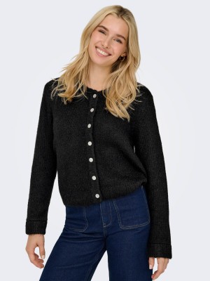 Only ONLMAGGIE LIFE LS BUTTON CARDIGAN C: Black | Freewear ONLMAGGIE LIFE LS BUTTON CARDIGAN C: - www.freewear.nl - Freewear