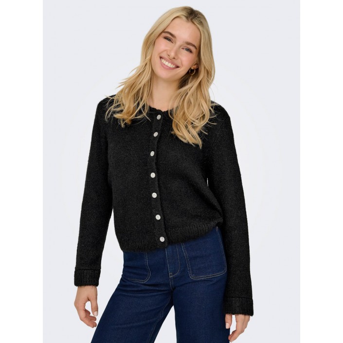 Only ONLMAGGIE LIFE LS BUTTON CARDIGAN C: Black | Freewear ONLMAGGIE LIFE LS BUTTON CARDIGAN C: - www.freewear.nl - Freewear