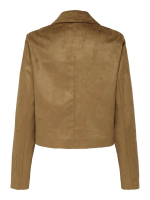 Only ONLTULIP LIFE FAUX SUEDE JACKET OTW Cognac | Freewear ONLTULIP LIFE FAUX SUEDE JACKET OTW - www.freewear.nl - Freewear