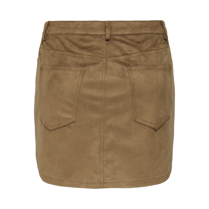 Only ONLTULIP LIFE FAUX SUEDE SKIRT OTW Cognac | Freewear ONLTULIP LIFE FAUX SUEDE SKIRT OTW - www.freewear.nl - Freewear