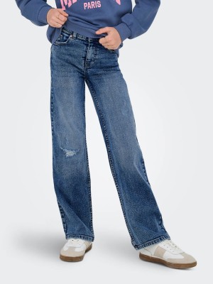 Only KOGJUICY DEST WIDE LEG DNM AZG997 Medium Blue Denim | Freewear KOGJUICY DEST WIDE LEG DNM AZG997 - www.freewear.nl - Freewear