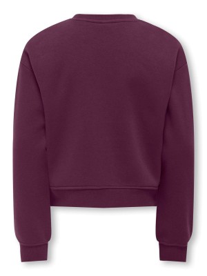 Only KOGSWEAT LS CREW OVZ STAT SWT NOOS Mauve Wine/Los Angeles - Califor | Freewear KOGSWEAT LS CREW OVZ STAT SWT NOOS - www.freewear.nl - Freewear