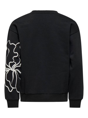 Only KOGODESSA LIFE L/S O-NECK BOX UB CP: Black/Blurry Flower | Freewear KOGODESSA LIFE L/S O-NECK BOX UB CP: - www.freewear.nl - Freewear