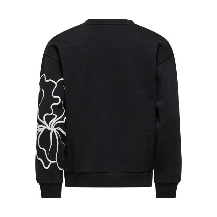Only KOGODESSA LIFE L/S O-NECK BOX UB CP: Black/Blurry Flower | Freewear KOGODESSA LIFE L/S O-NECK BOX UB CP: - www.freewear.nl - Freewear
