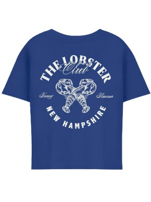 Only KOGDINA LIFE S/S CLUB TOP BOX CS JR: Mazarine Blue/Bright White Lobst | Freewear KOGDINA LIFE S/S CLUB TOP BOX CS JR: - www.freewear.nl - Freewear