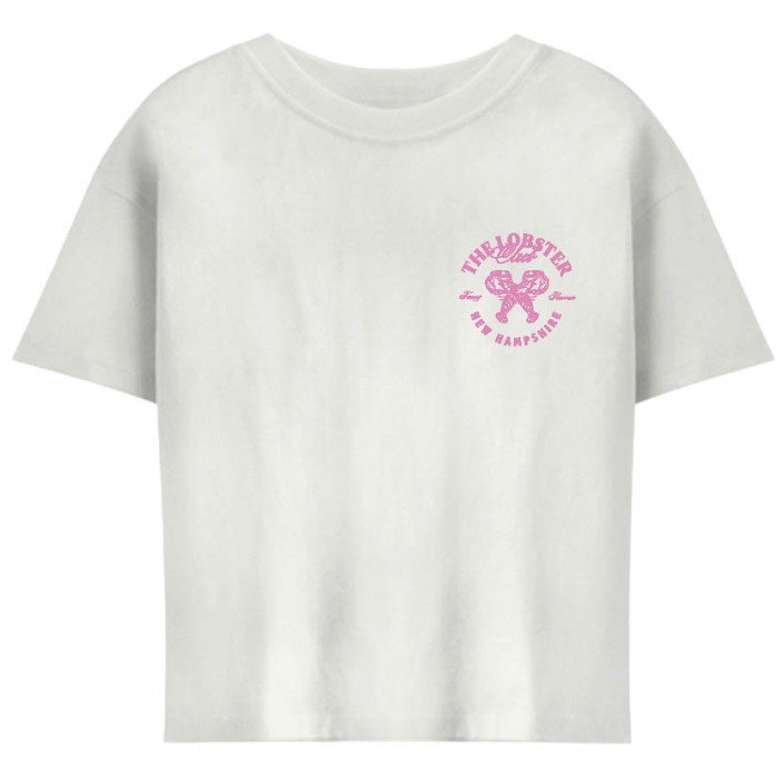 Only KOGDINA LIFE S/S CLUB TOP BOX CS JR: Bright White/Fuchsia Pink Lobste | Freewear KOGDINA LIFE S/S CLUB TOP BOX CS JR: - www.freewear.nl - Freewear