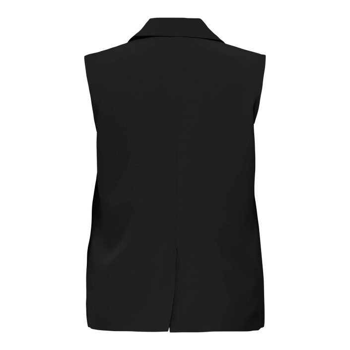 Carmakoma CARELLY LIFE S/L LOOSE VEST TLR Black | Freewear CARELLY LIFE S/L LOOSE VEST TLR - www.freewear.nl - Freewear
