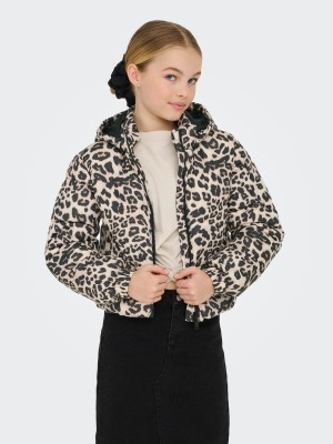 Only KOGDALIA SHT PUFFER AOP JACKET OTW : Silver Mink/Leo | Freewear KOGDALIA SHT PUFFER AOP JACKET OTW : - www.freewear.nl - Freewear