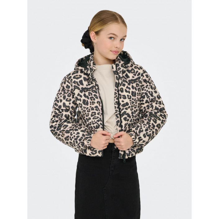 Only KOGDALIA SHT PUFFER AOP JACKET OTW : Silver Mink/Leo | Freewear KOGDALIA SHT PUFFER AOP JACKET OTW : - www.freewear.nl - Freewear