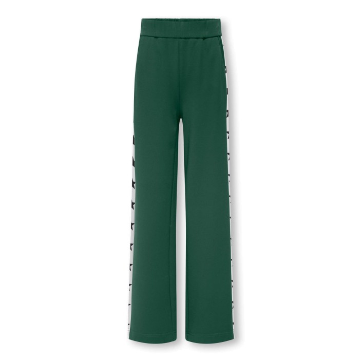 Only KOGPOPTRASH LIFE ICON WIDE PANT CS : Pineneedle/White Panel/Black Sta | Freewear KOGPOPTRASH LIFE ICON WIDE PANT CS : - www.freewear.nl - Freewear