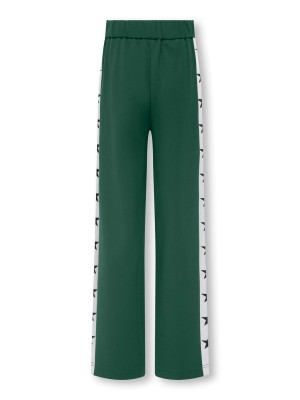 Only KOGPOPTRASH LIFE ICON WIDE PANT CS : Pineneedle/White Panel/Black Sta | Freewear KOGPOPTRASH LIFE ICON WIDE PANT CS : - www.freewear.nl - Freewear