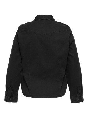 Carmakoma CARSASIA L/S FIT STUD DNM SHIRT AKM Black Denim | Freewear CARSASIA L/S FIT STUD DNM SHIRT AKM - www.freewear.nl - Freewear
