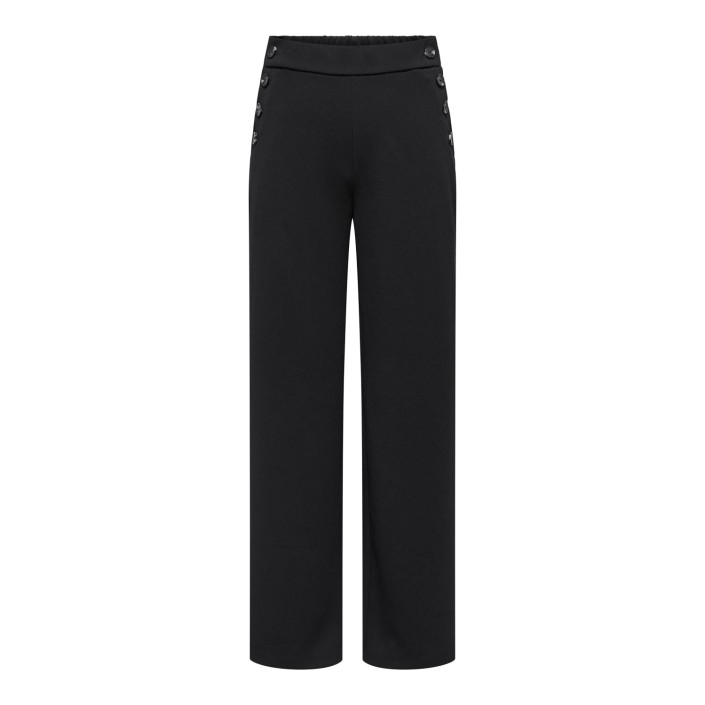 Only ONLRINA LIFE BUTTON PANT JRS NOOS Black/Horn buttons | Freewear ONLRINA LIFE BUTTON PANT JRS NOOS - www.freewear.nl - Freewear