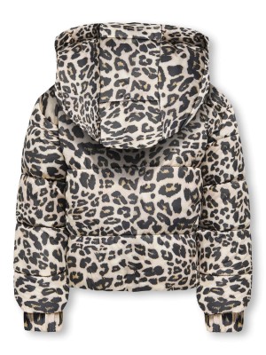 ONLY:KIDS ONLY KMGDALIA SHORT PUF AOP JACKET OTW N: Silver Mink/Leo | Freewear KMGDALIA SHORT PUF AOP JACKET OTW N: - www.freewear.nl - Freewear