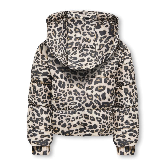 ONLY:KIDS ONLY KMGDALIA SHORT PUF AOP JACKET OTW N: Silver Mink/Leo | Freewear KMGDALIA SHORT PUF AOP JACKET OTW N: - www.freewear.nl - Freewear