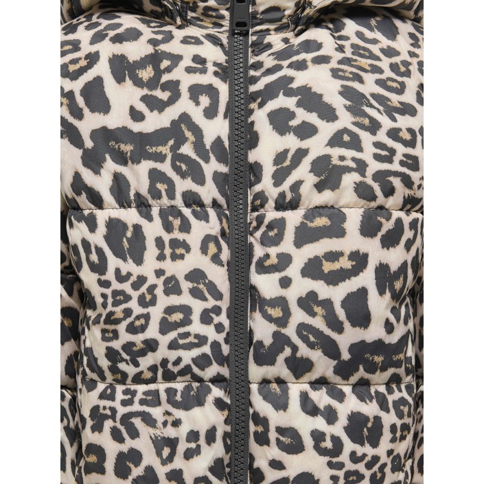 ONLY:KIDS ONLY KMGDALIA SHORT PUF AOP JACKET OTW N: Silver Mink/Leo | Freewear KMGDALIA SHORT PUF AOP JACKET OTW N: - www.freewear.nl - Freewear