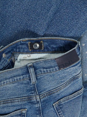 Only KOGJUICY RHS WIDE LEG DNM CRO557 NO: Medium Blue Denim/RHINESTONES | Freewear KOGJUICY RHS WIDE LEG DNM CRO557 NO: - www.freewear.nl - Freewear