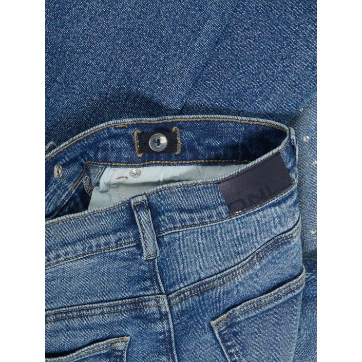 Only KOGJUICY RHS WIDE LEG DNM CRO557 NO: Medium Blue Denim/RHINESTONES | Freewear KOGJUICY RHS WIDE LEG DNM CRO557 NO: - www.freewear.nl - Freewear