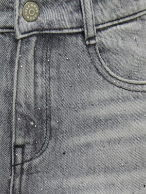 Only KOGCOBAIN REG WIDE RHINESTONE DNM Medium Grey Denim | Freewear KOGCOBAIN REG WIDE RHINESTONE DNM - www.freewear.nl - Freewear