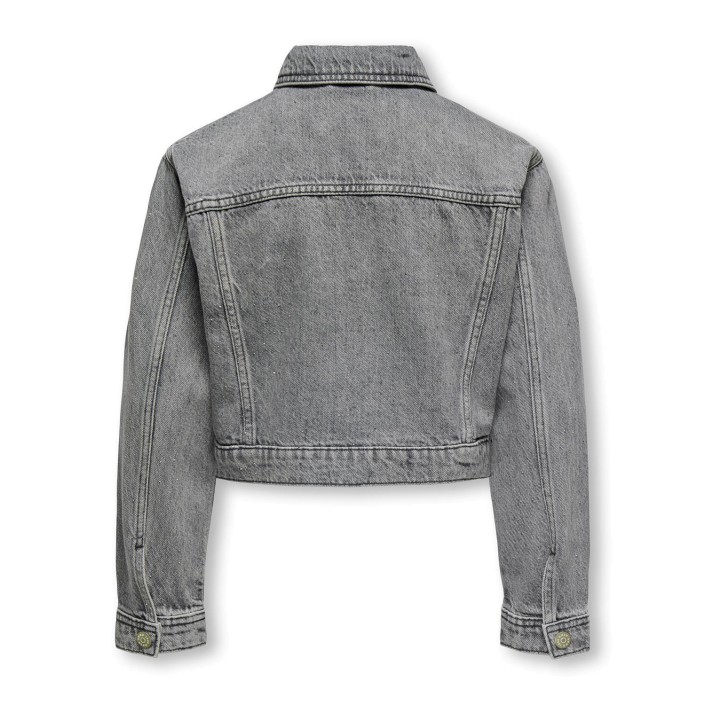 Only KOGMALIBU L/S RHINESTONE JACKET DNM Medium Grey Denim | Freewear KOGMALIBU L/S RHINESTONE JACKET DNM - www.freewear.nl - Freewear