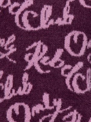 Only KOGDINA L/S JACQUARD O-NECK KNT Mauve Wine/Mauve Orchid | Freewear KOGDINA L/S JACQUARD O-NECK KNT - www.freewear.nl - Freewear