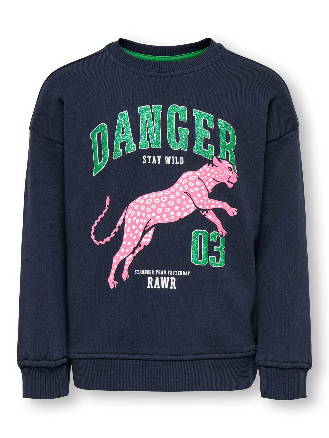 Only Kids Kmgleopaula Life L/s Loose Pullo Br: