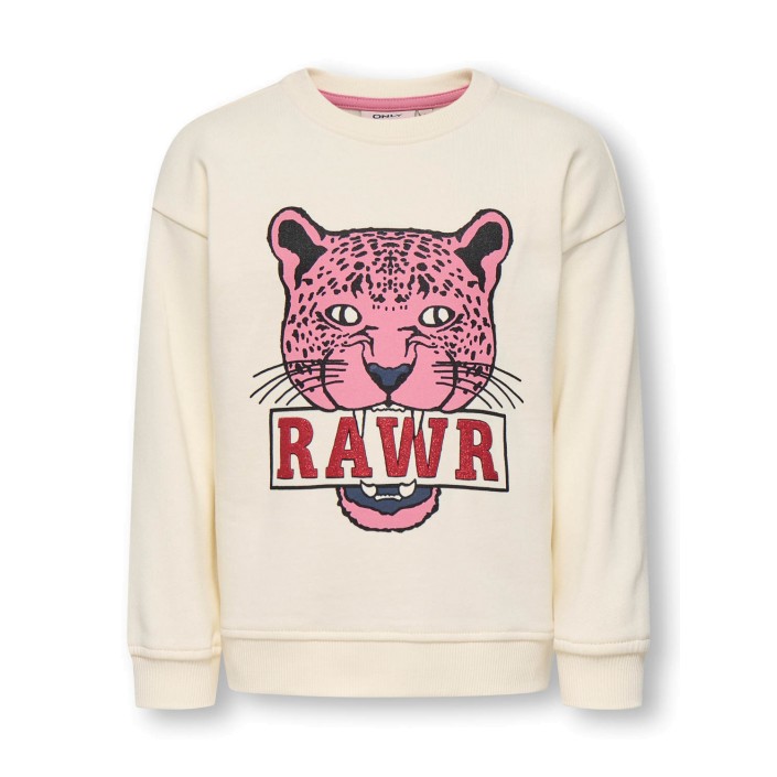 ONLY:KIDS ONLY KMGLEOPAULA LIFE L/S LOOSE PULLO BR: Tofu/RAWR | Freewear KMGLEOPAULA LIFE L/S LOOSE PULLO BR: - www.freewear.nl - Freewear