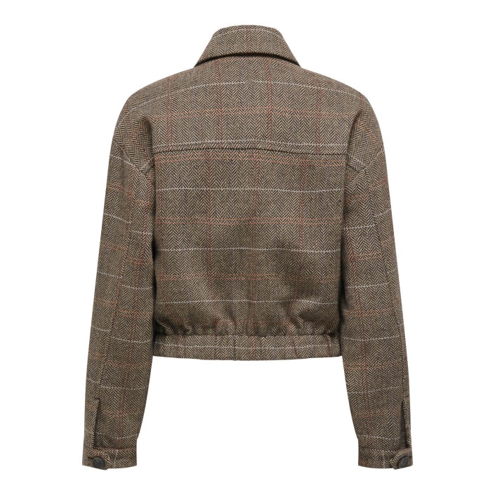 Only ONLRICCA LIFE CHECK JACKET OTW Seal Brown/Check | Freewear ONLRICCA LIFE CHECK JACKET OTW - www.freewear.nl - Freewear