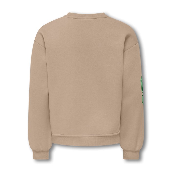 Only KOGVICTORY LIFE L/S O-NECK SWT Humus/Florida/Medium Green | Freewear KOGVICTORY LIFE L/S O-NECK SWT - www.freewear.nl - Freewear