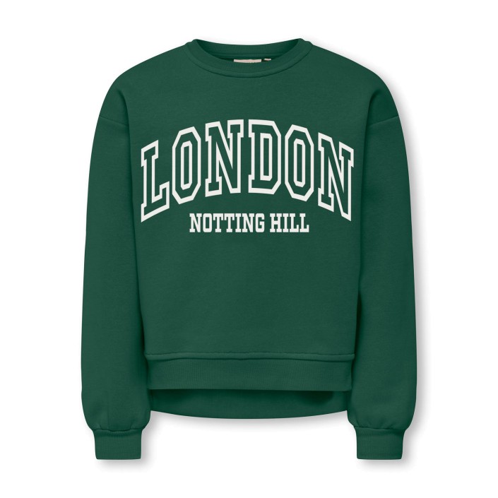 Only KOGVICTORY LIFE L/S O-NECK SWT Pineneedle/London/Cloud Dancer | Freewear KOGVICTORY LIFE L/S O-NECK SWT - www.freewear.nl - Freewear