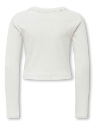 Only KOGBINA LIFE L/S O-NECK TOP JRS Cloud Dancer | Freewear KOGBINA LIFE L/S O-NECK TOP JRS - www.freewear.nl - Freewear
