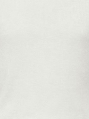 Only KOGBINA LIFE L/S O-NECK TOP JRS Cloud Dancer | Freewear KOGBINA LIFE L/S O-NECK TOP JRS - www.freewear.nl - Freewear