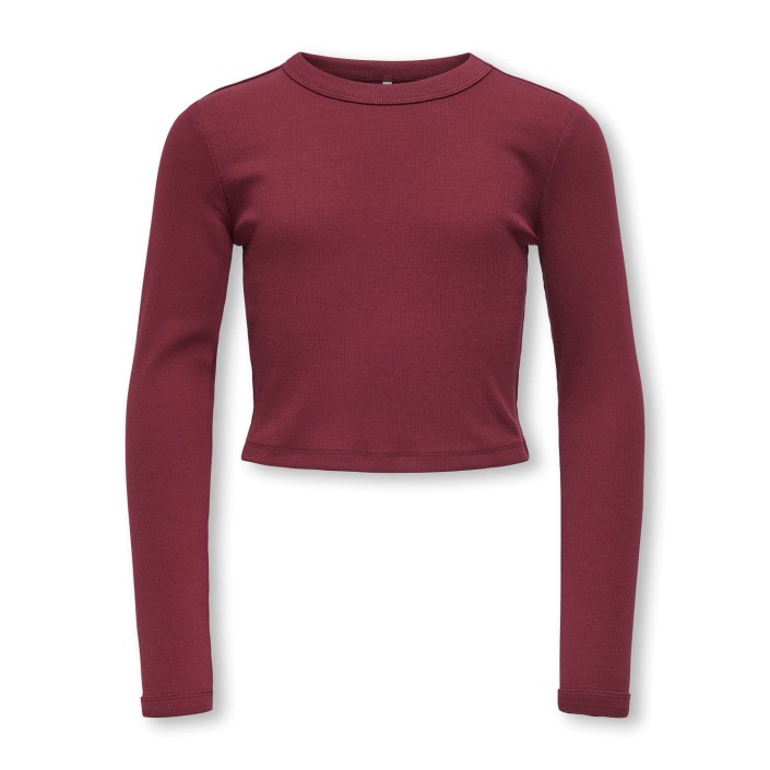 Only KOGBINA LIFE L/S O-NECK TOP JRS Cabernet | Freewear KOGBINA LIFE L/S O-NECK TOP JRS - www.freewear.nl - Freewear