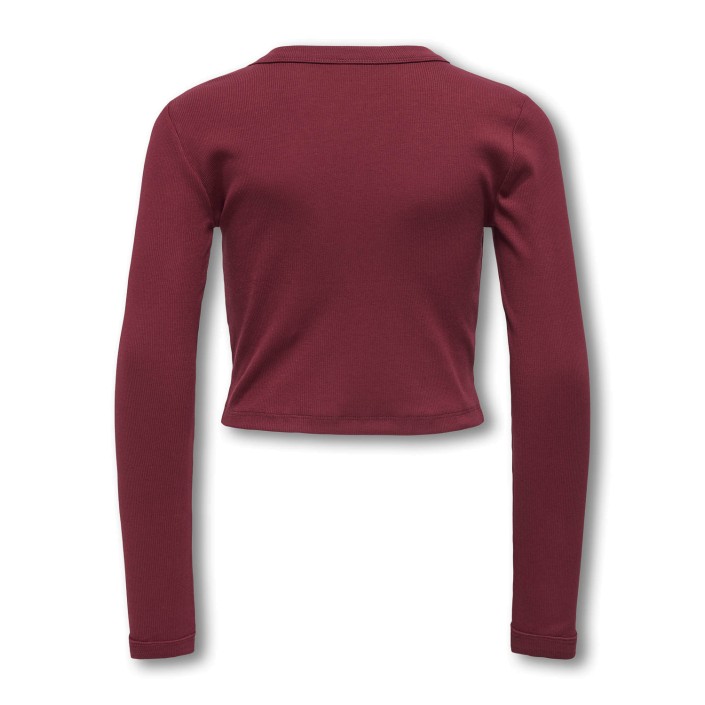 Only KOGBINA LIFE L/S O-NECK TOP JRS Cabernet | Freewear KOGBINA LIFE L/S O-NECK TOP JRS - www.freewear.nl - Freewear