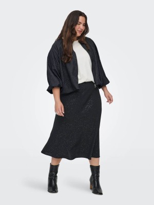 Carmakoma CARANJA BALLOON 3/4 SL JACKET OTW Black | Freewear CARANJA BALLOON 3/4 SL JACKET OTW - www.freewear.nl - Freewear