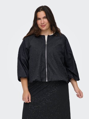 Carmakoma CARANJA BALLOON 3/4 SL JACKET OTW Black | Freewear CARANJA BALLOON 3/4 SL JACKET OTW - www.freewear.nl - Freewear