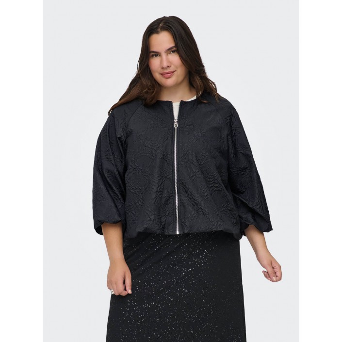 Carmakoma CARANJA BALLOON 3/4 SL JACKET OTW Black | Freewear CARANJA BALLOON 3/4 SL JACKET OTW - www.freewear.nl - Freewear