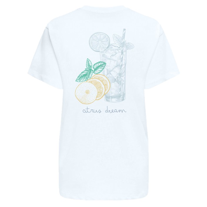 Only ONLVIVVI LIFE S/S LOVELY TOP CS JRS Bright White/Citrus dream | Freewear ONLVIVVI LIFE S/S LOVELY TOP CS JRS - www.freewear.nl - Freewear