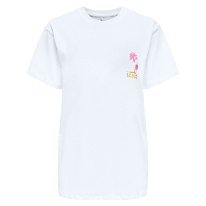Only ONLVIVVI LIFE S/S LOVELY TOP CS JRS Bright White/Soleil | Freewear ONLVIVVI LIFE S/S LOVELY TOP CS JRS - www.freewear.nl - Freewear
