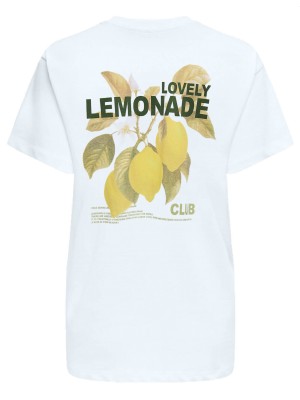 Only ONLVIVVI LIFE S/S LOVELY TOP CS JRS Bright White/Lemonade | Freewear ONLVIVVI LIFE S/S LOVELY TOP CS JRS - www.freewear.nl - Freewear