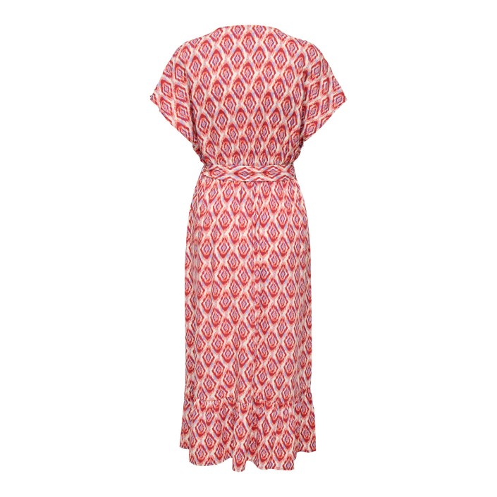 Only ONLZILLA ADELE LIFE SS LONG DRESS W: Equestrian Red/547 WARM | Freewear ONLZILLA ADELE LIFE SS LONG DRESS W: - www.freewear.nl - Freewear