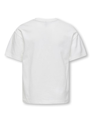 Only KOGEBBA LIFE SS O-NECK LOOSE PRINTE: Cloud Dancer/Winning | Freewear KOGEBBA LIFE SS O-NECK LOOSE PRINTE: - www.freewear.nl - Freewear