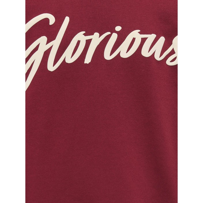 Only KOGHELLA LIFE LS O-NECK LOOSE PRINT: Cabernet/Glorious | Freewear KOGHELLA LIFE LS O-NECK LOOSE PRINT: - www.freewear.nl - Freewear