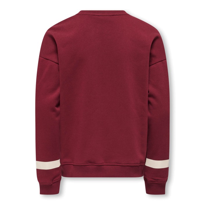 Only KOGHELLA LIFE LS O-NECK LOOSE PRINT: Cabernet/Glorious | Freewear KOGHELLA LIFE LS O-NECK LOOSE PRINT: - www.freewear.nl - Freewear