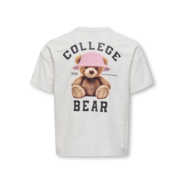 Only KOGBILLIE SS LOOSE TEDDY TOP JRS NO: Light Grey Melange/Collage | Freewear KOGBILLIE SS LOOSE TEDDY TOP JRS NO: - www.freewear.nl - Freewear